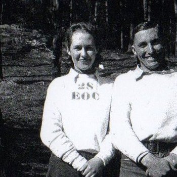 Hilda (Easter Oregon College sweat) and Walt