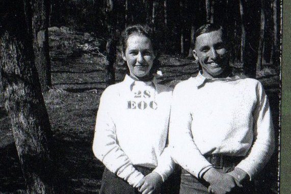 Hilda (Easter Oregon College sweat) and Walt